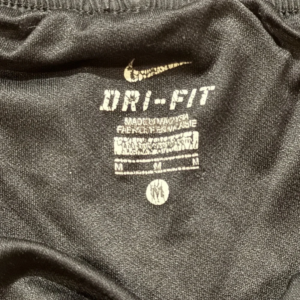 Nike Dri-Fit Running Shorts Women's Medium Black White Tempo Track Performance